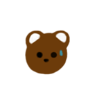 Brown bear cute（個別スタンプ：6）