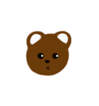 Brown bear cute（個別スタンプ：8）