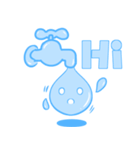 Water Drops Boy（個別スタンプ：35）