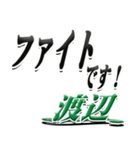 サイン風名字シリーズ【渡辺さん】デカ文字（個別スタンプ：17）