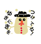 A  cute  snowman.（個別スタンプ：8）