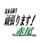 サイン風名字シリーズ【赤尾さん】デカ文字（個別スタンプ：30）