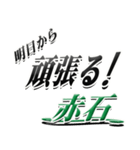 サイン風名字シリーズ【赤石さん】デカ文字（個別スタンプ：29）