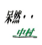 サイン風名字シリーズ【中村さん】デカ文字（個別スタンプ：24）