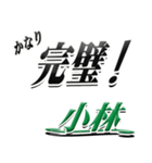 サイン風名字シリーズ【小林さん】デカ文字（個別スタンプ：15）