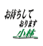 サイン風名字シリーズ【小林さん】デカ文字（個別スタンプ：18）