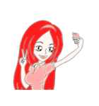 Red-Haired Girl, Prim（個別スタンプ：29）