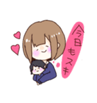 キノコあたまのゆる〜い女の子（個別スタンプ：16）