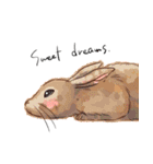 Lovely rabbit sticker！<English version>（個別スタンプ：19）