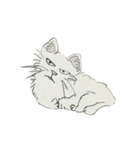 Cute cat illustration sticker（個別スタンプ：2）