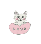 Cute cat illustration sticker（個別スタンプ：10）