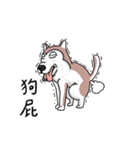 funny Husky DOG（個別スタンプ：18）