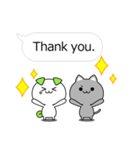 Funny and cute animals stickers English（個別スタンプ：1）