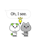 Funny and cute animals stickers English（個別スタンプ：8）