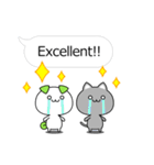 Funny and cute animals stickers English（個別スタンプ：17）