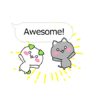 Funny and cute animals stickers English（個別スタンプ：24）