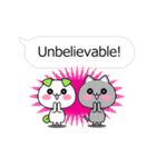 Funny and cute animals stickers English（個別スタンプ：32）