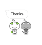 Funny and cute animals stickers English（個別スタンプ：35）