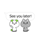 Funny and cute animals stickers English（個別スタンプ：40）