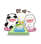 Love between a panda and a polar bear（個別スタンプ：18）