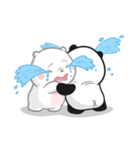 Love between a panda and a polar bear（個別スタンプ：31）