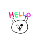 白わんこの毎日イングリッシュ（個別スタンプ：3）