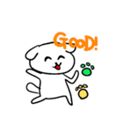 白わんこの毎日イングリッシュ（個別スタンプ：22）