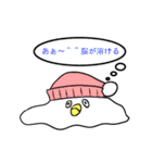 黒髪ロングな鳥（個別スタンプ：24）