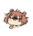 Mushroom Girl ＆ Rabbit（個別スタンプ：4）