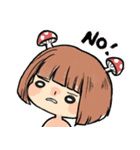 Mushroom Girl ＆ Rabbit（個別スタンプ：5）