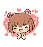 Mushroom Girl ＆ Rabbit（個別スタンプ：7）