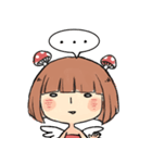 Mushroom Girl ＆ Rabbit（個別スタンプ：8）