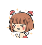 Mushroom Girl ＆ Rabbit（個別スタンプ：12）