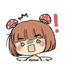 Mushroom Girl ＆ Rabbit（個別スタンプ：13）
