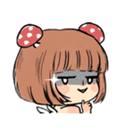 Mushroom Girl ＆ Rabbit（個別スタンプ：14）