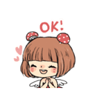 Mushroom Girl ＆ Rabbit（個別スタンプ：16）