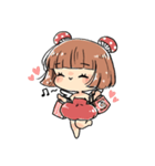 Mushroom Girl ＆ Rabbit（個別スタンプ：18）