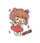 Mushroom Girl ＆ Rabbit（個別スタンプ：21）