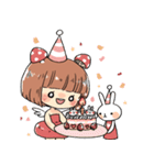 Mushroom Girl ＆ Rabbit（個別スタンプ：22）