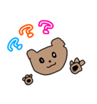白目クマ（個別スタンプ：3）