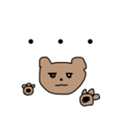白目クマ（個別スタンプ：34）