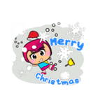 Tamuji HO！17Merry Christmas.（個別スタンプ：25）