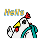 My name is Duck But I'm a Chicken 1 ENG（個別スタンプ：1）