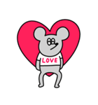 LOVE〜愛を囁くネズミ〜スタンプ（個別スタンプ：7）