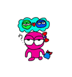 だっぷ君＆だっぴちゃん（個別スタンプ：1）