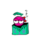 だっぷ君＆だっぴちゃん（個別スタンプ：3）