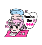 Hello,Love couple（個別スタンプ：6）