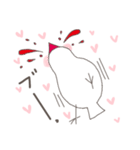 関西弁の白文鳥(LOVE）（個別スタンプ：4）