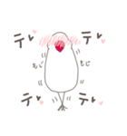 関西弁の白文鳥(LOVE）（個別スタンプ：19）