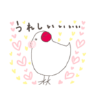 関西弁の白文鳥(LOVE）（個別スタンプ：27）